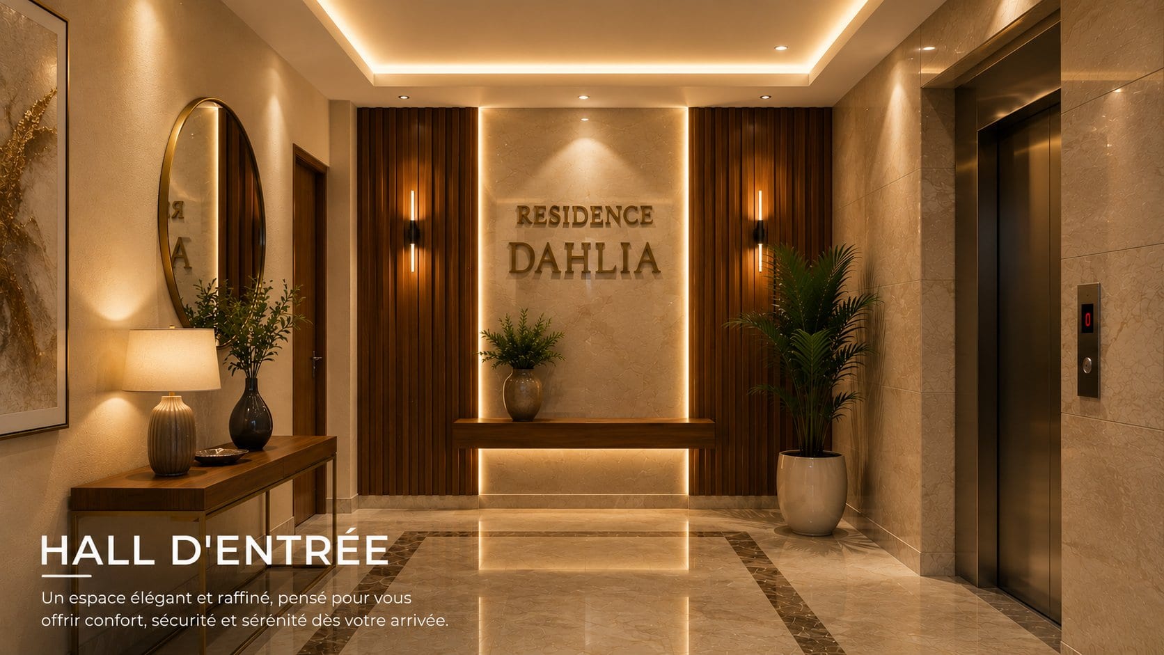 Un hall d’entrée soigné.