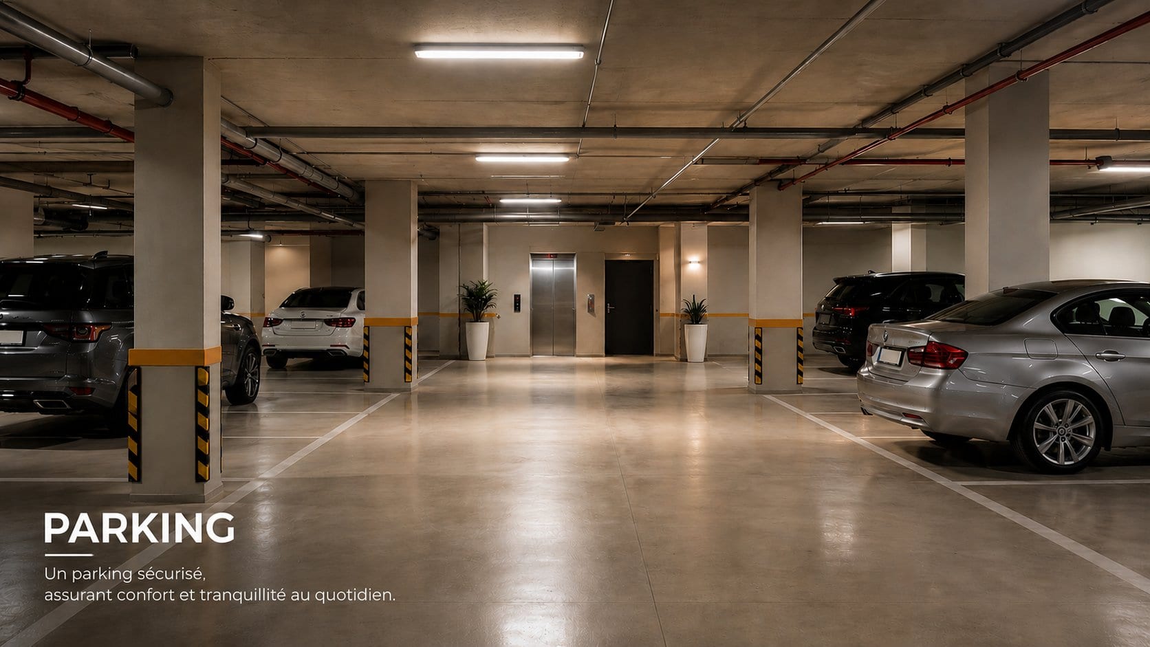 Un parking privé, pour votre tranquillité.