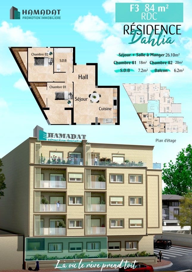 F3 de 78 à 100 m²