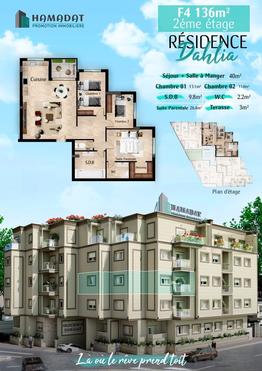 F4 de 110m² à 136m²