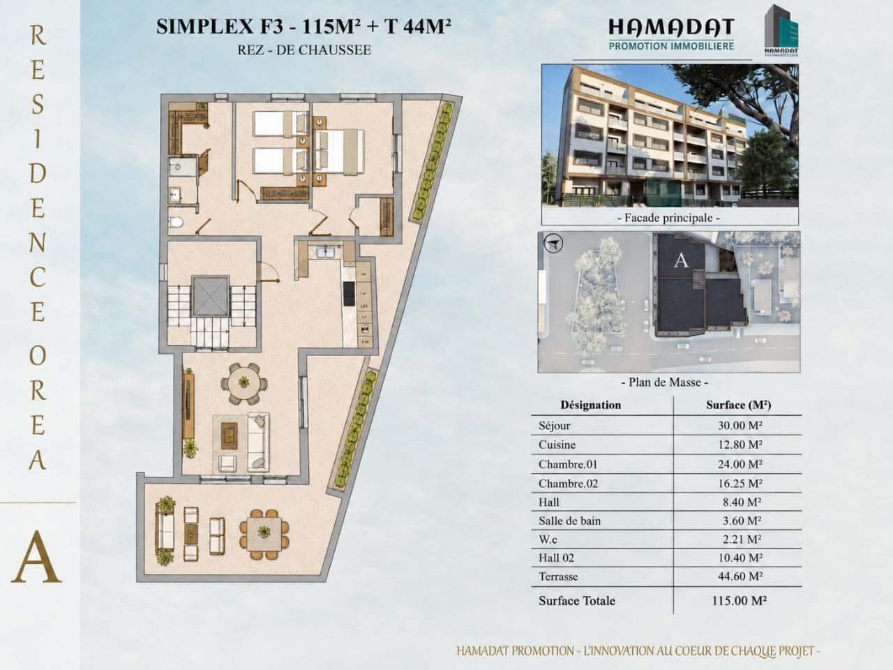 F3 de 94 m² a 115m²